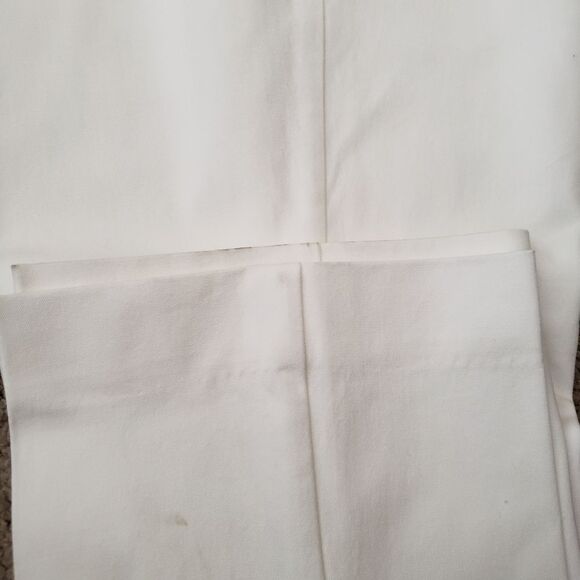 Derek Lam 10 Crosby Cotton Elastane Straight Leg Stretch Pants Size 8 Soft White - Picture 8 of 8